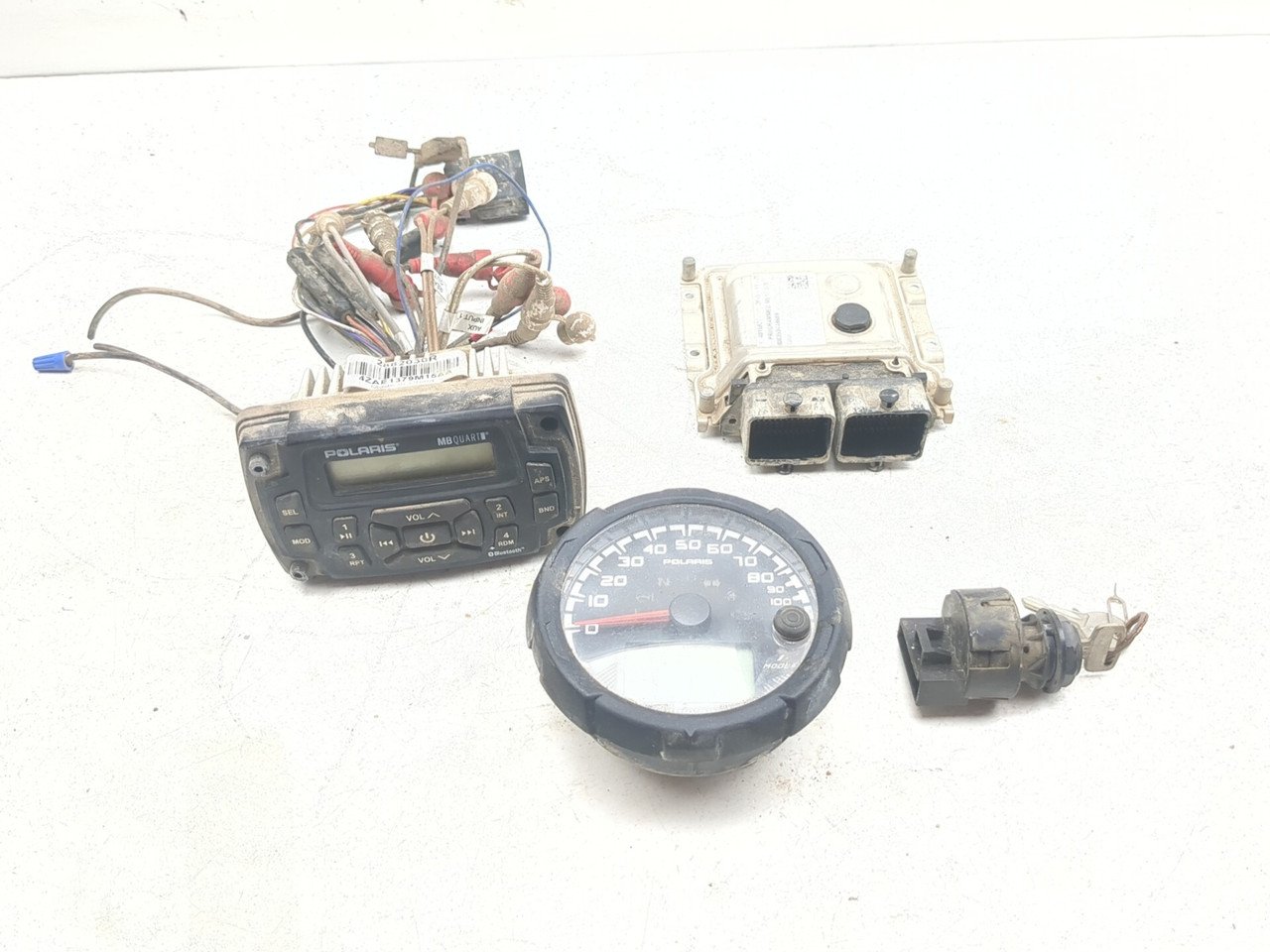 14-19 Polaris Ranger 570 EPS Speedometer ECU Ignition Radio Assembly Set