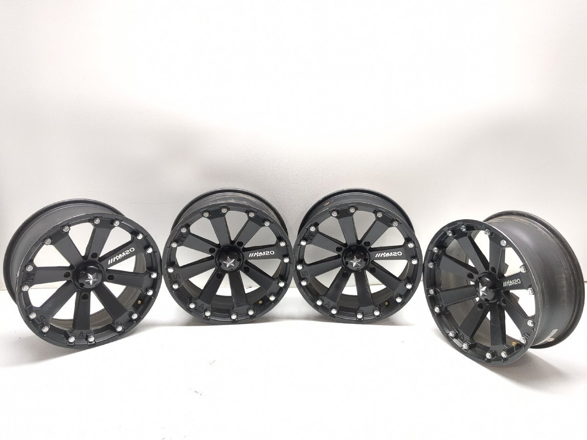 15 16 Can Am Maverick 1000R Turbo XDS MSA M20 KORE 16x7 Wheel Set STRAIGHT
