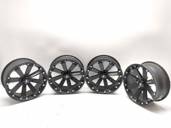 15 16 Can Am Maverick 1000R Turbo XDS MSA M20 KORE 16x7 Wheel Set STRAIGHT