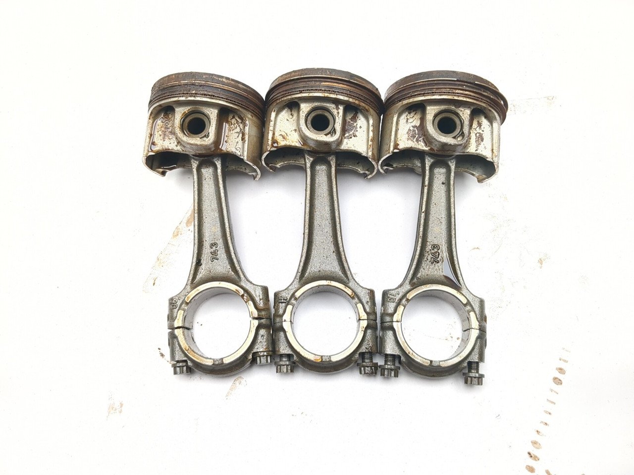 17-25 Can Am Maverick X3 Turbo DS Pistons With Connecting Rods Set Pair Kit