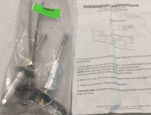 Polaris Snowmobile Ice Scratcher Kit RMK Indy Axys Matryx 35-241 15-6424